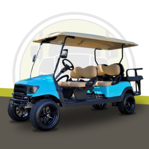 2023 Club Car Alpha Body 6 Passenger Lifted street legal golf cart black rims for sale