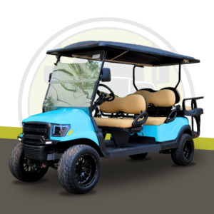 2023 Club Car Alpha Body 6 Passenger Lifted street legal golf cart black rims for sale
